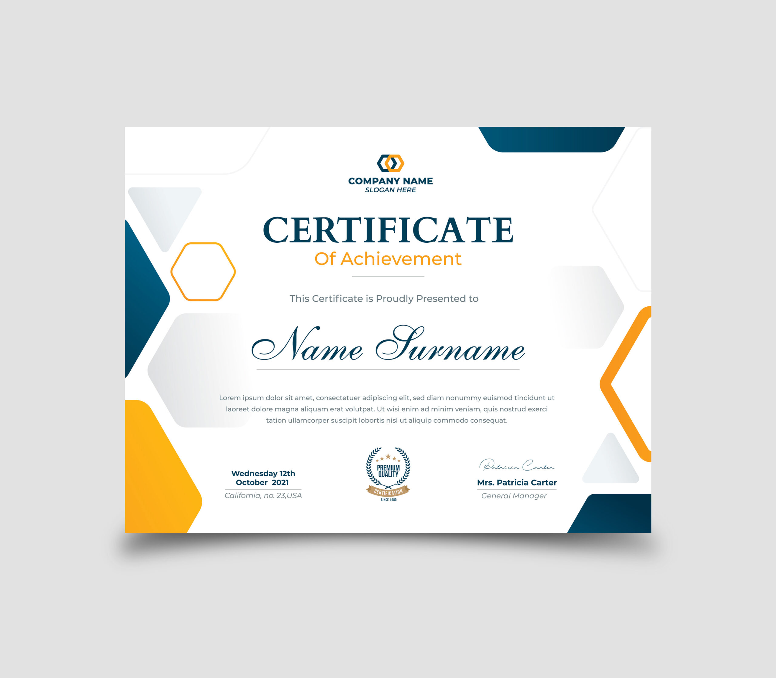 Certificates