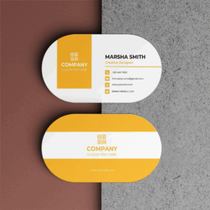 Capsule Shape Business Cards