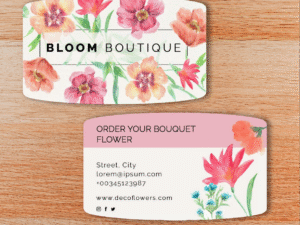 Concave Rectangle Visiting Cards