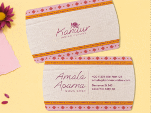 Curvy Edge Visiting Cards