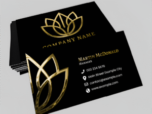 Raised Foil Visiting Cards