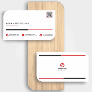 Opposite Round Corner Business Cards