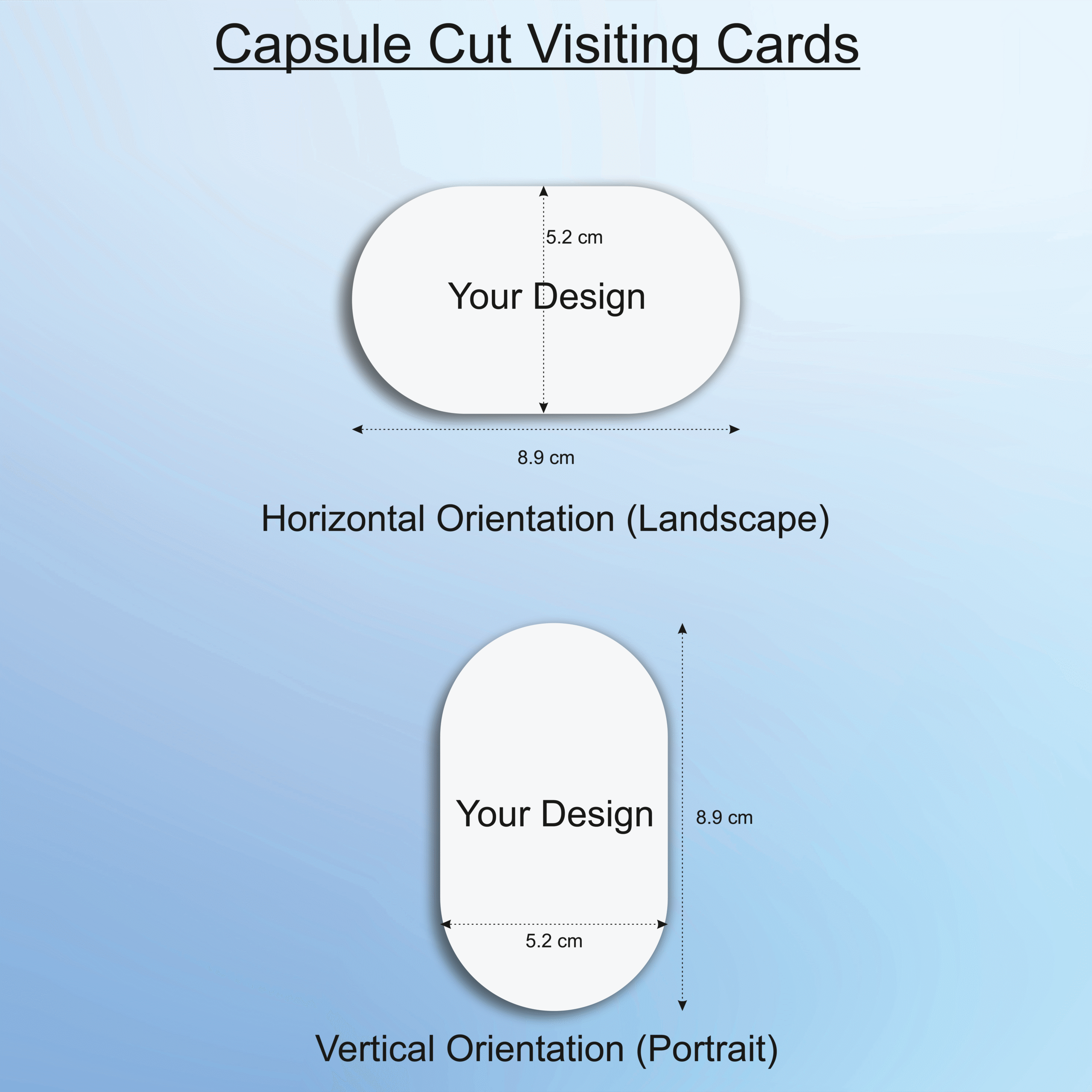 Capsule Shape Visiting Cards - Image 2