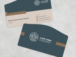 Wavy Edge Visiting Cards