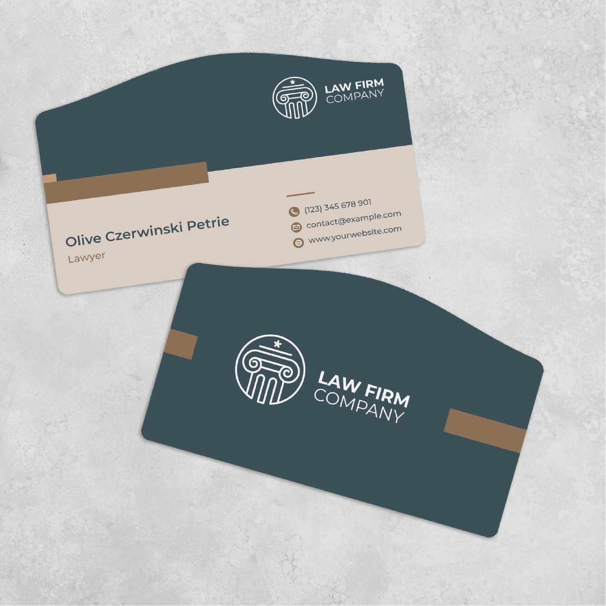 Wavy Edge Business Cards
