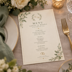 Wedding Menu Cards