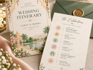 Wedding Itinerary Cards